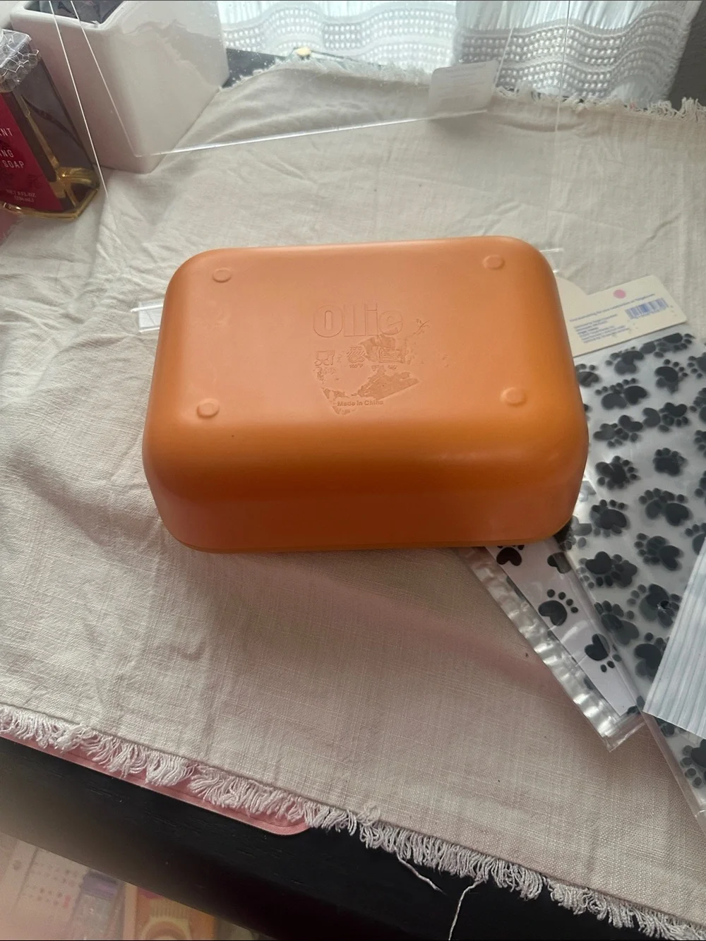Dog food storage items